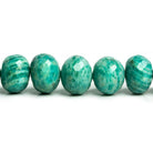 Russian Amazonite Faceted Rondelle Beads 16 inch 49 pieces - The Bead Traders
