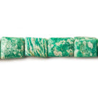 Russian Amazonite plain squares & rectangles 14 inch 25 pieces 11x9mm - 15x12mm - The Bead Traders