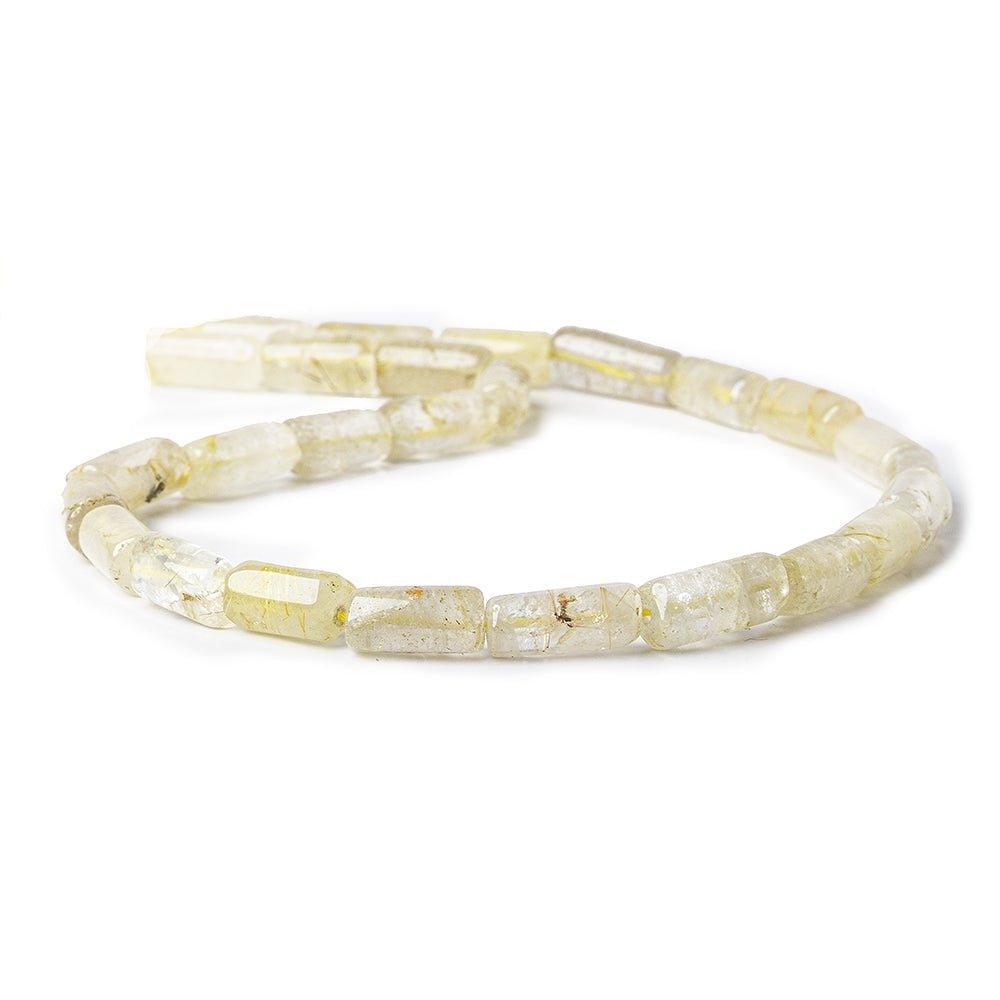 Rutilated Quartz Beads Plain Tube - The Bead Traders