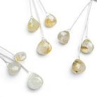 Rutilated Quartz Faceted Heart Focal Beads 3 Pieces - The Bead Traders
