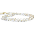 Rutilated Quartz Faceted Round Beads 16 inch 56 pieces - The Bead Traders