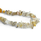 Rutilated Quartz Long Chips 7.5 inch 55 beads (Large) - The Bead Traders