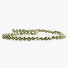 Sage Green Baroque Straight Drilled flat sided Freshwater Pearls 16 inch 60 pieces 5x6mm average - The Bead Traders