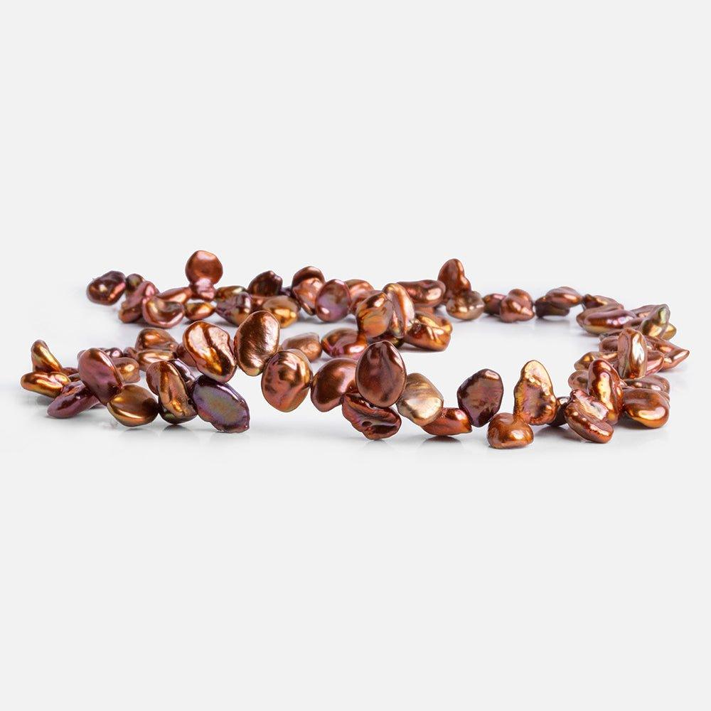 Salmon Keshi Freshwater Pearls 15 inch 85 pieces - The Bead Traders
