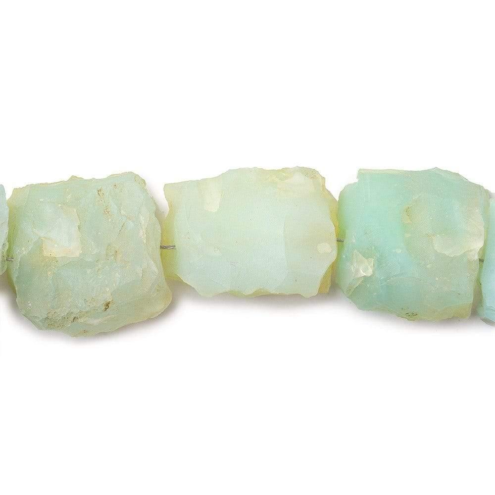 Santorini Blue Agate Beads Hammer Faceted Rectangle and Square - The Bead Traders