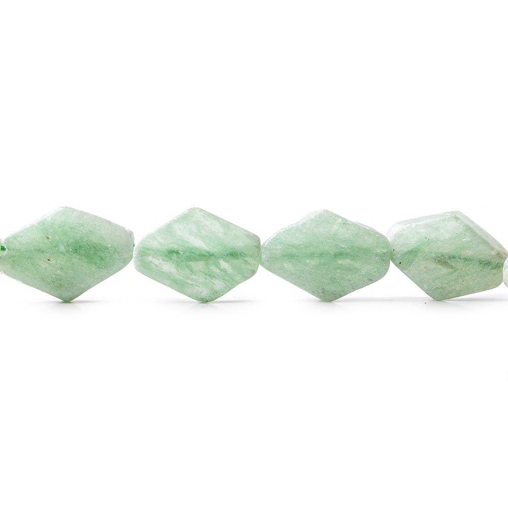 Sea Green Aventurine Beads Plain Kite - The Bead Traders