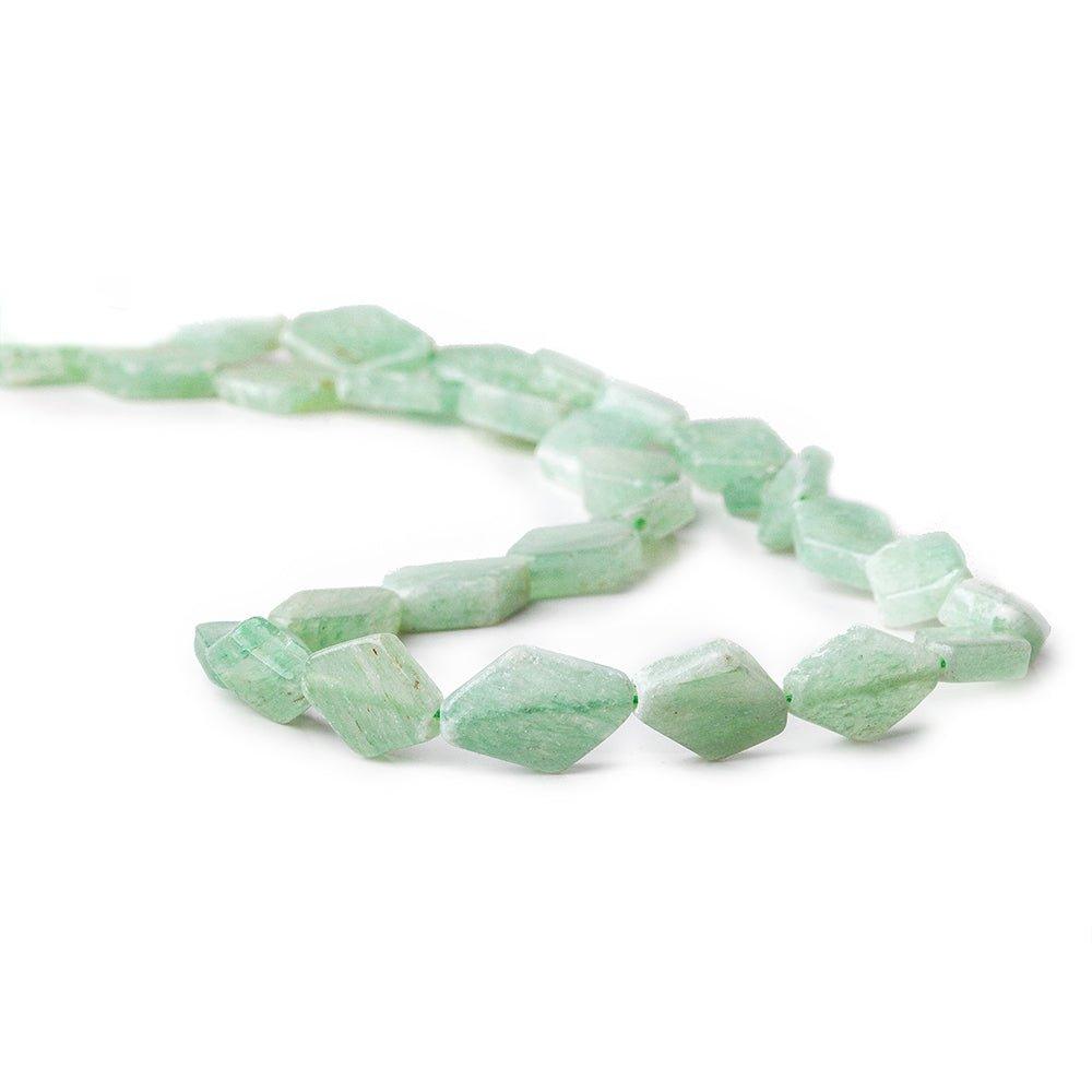 Sea Green Aventurine Beads Plain Kite - The Bead Traders