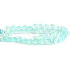 Seafoam Blue Chalcedony Faceted Heart Beads 8 inch 45 pieces - The Bead Traders