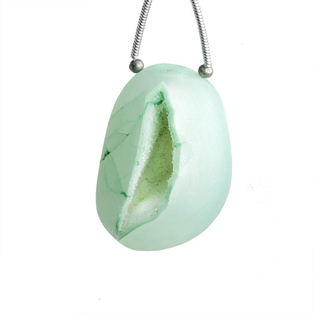 Seafoam Green Agate Drusy Gem Focal Bead 1 Piece - The Bead Traders