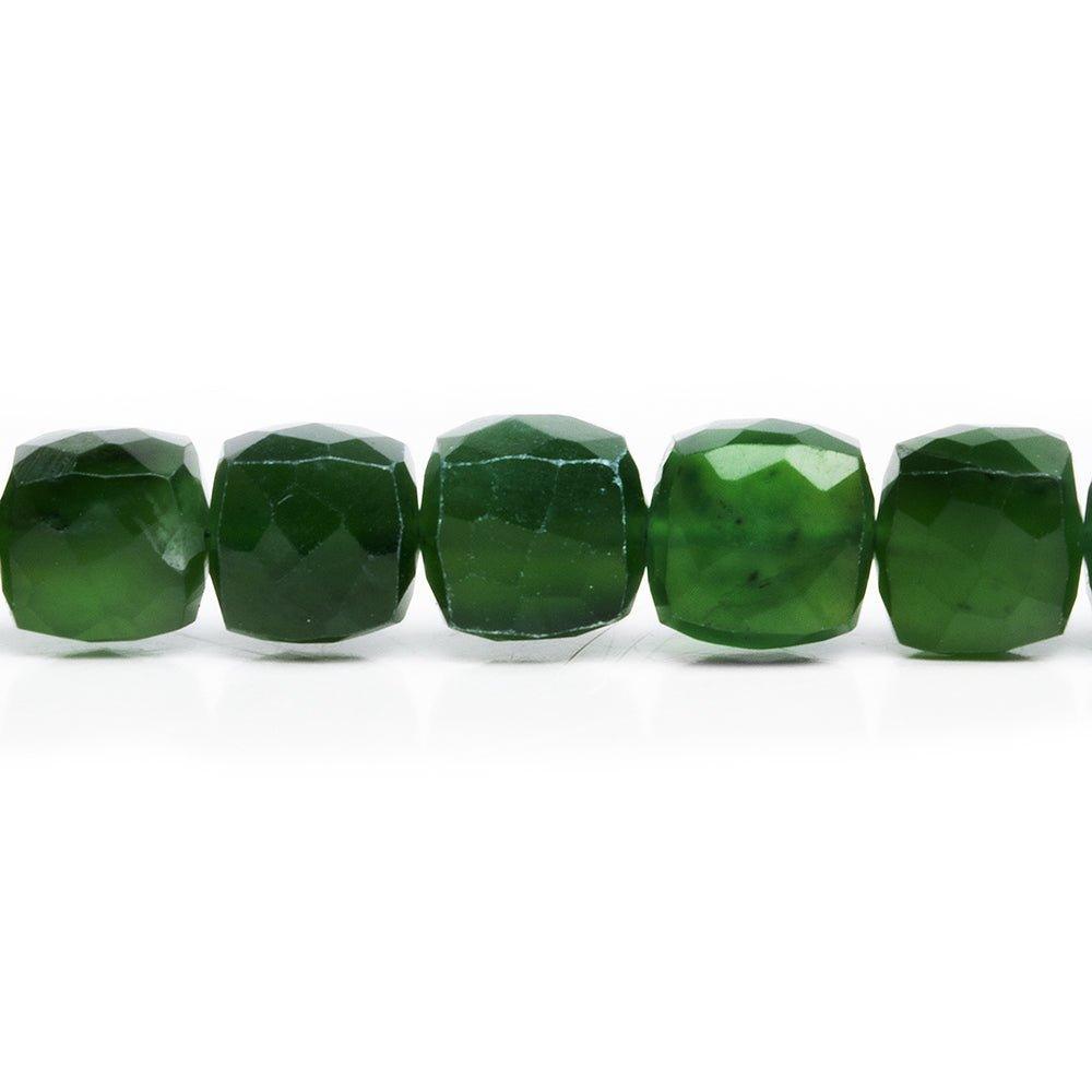 Serpentine Faceted Cube Beads 8 inch 24 pieces - The Bead Traders
