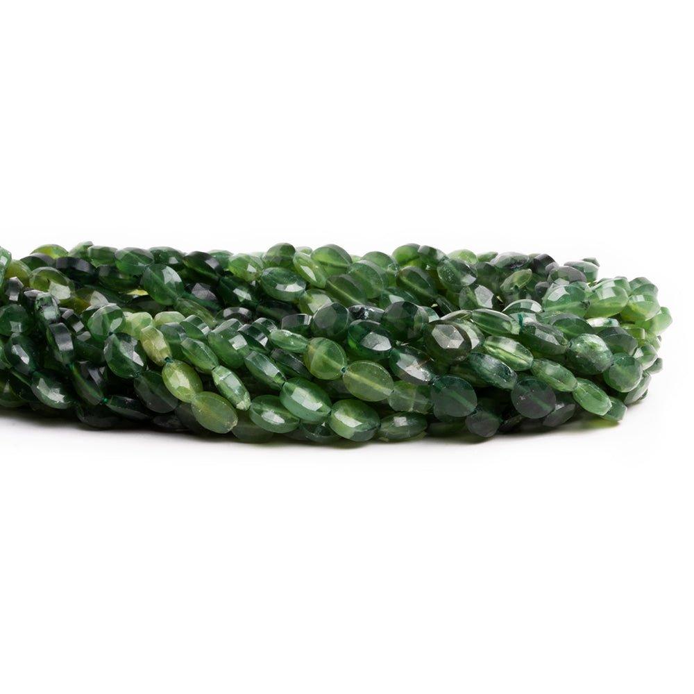 Serpentine Faceted Oval Beads 14 inch 45 pieces - The Bead Traders