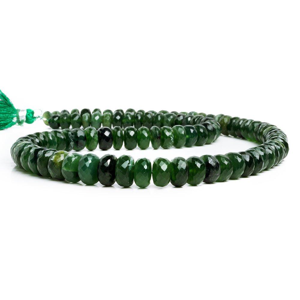Serpentine Faceted Rondelle Beads 15 inch 95 pieces - The Bead Traders