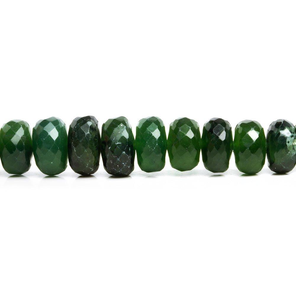 Serpentine Faceted Rondelle Beads 15 inch 95 pieces - The Bead Traders