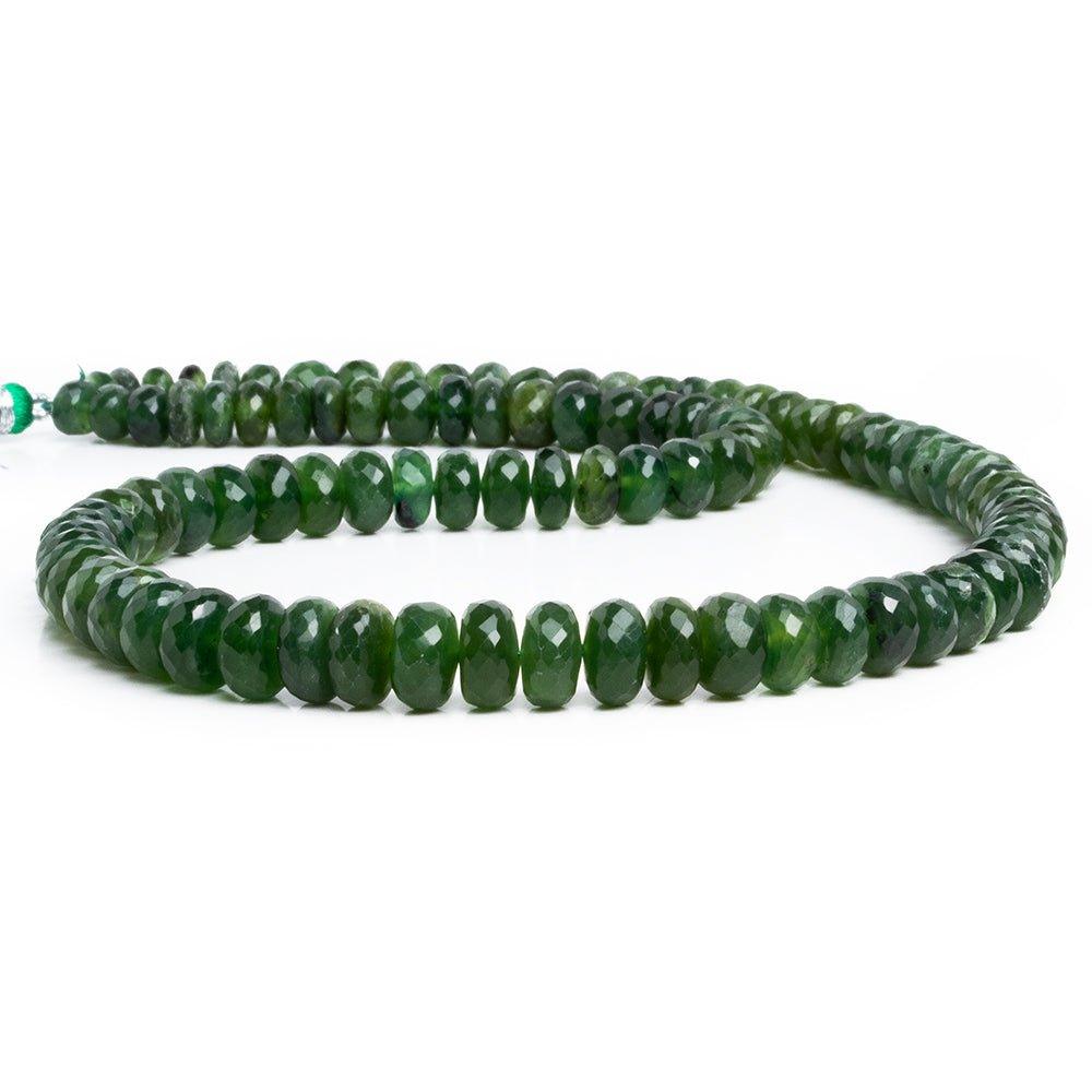 Serpentine Faceted Rondelle Beads 15 inch 95 pieces - The Bead Traders