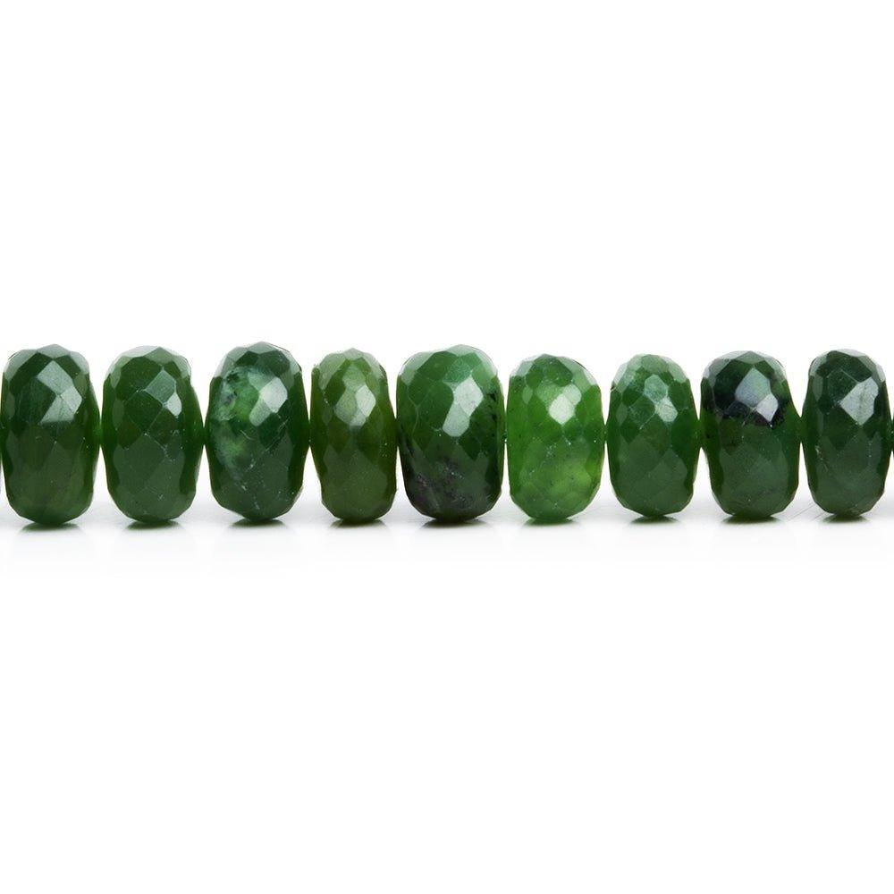 Serpentine Faceted Rondelle Beads 15 inch 95 pieces - The Bead Traders