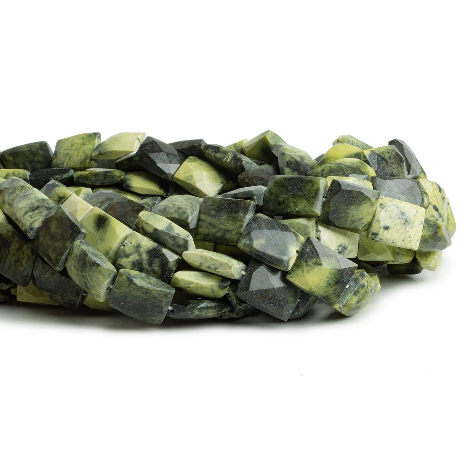 Serpentine Handcut Rectangles 15 inch 28 beads - The Bead Traders