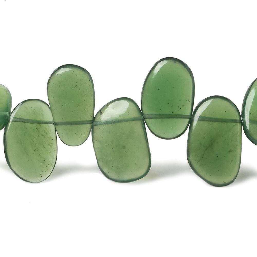 Serpentine Plain Flat Nuggets 8 inch 24 beads - The Bead Traders