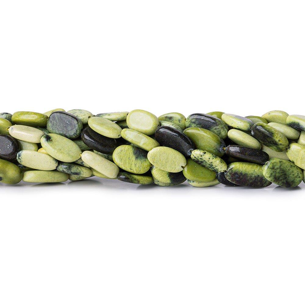 Serpentine Plain Oval Beads, 8 inch - The Bead Traders