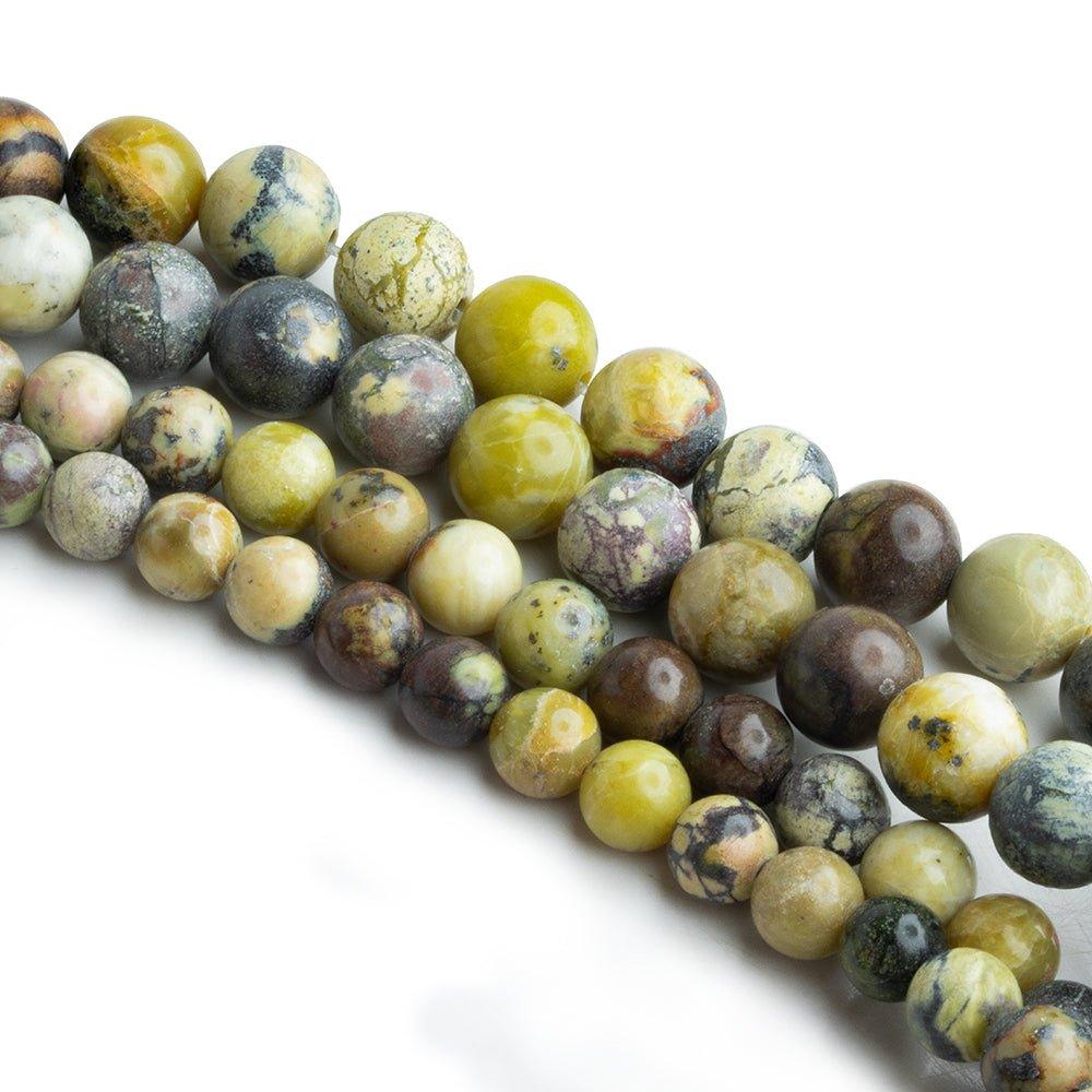 Serpentine Plain Round Beads - Lot of 4 - The Bead Traders