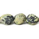 Serpentine Tumbled Faceted Nugget Beads, 14 inch length, 17x13-19x13mm, 21 pieces - The Bead Traders