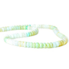 Shaded Blue Peruvian Opal plain rondelles 18 inch 6-7.5mm 110 beads - The Bead Traders