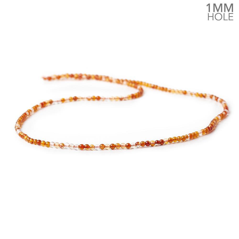 Shaded Chalcedony Beads Plain 2mm Rounds - The Bead Traders