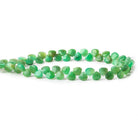 Shaded Chrysoprase faceted heart briolettes 5x5mm average 7 inch 56 beads - The Bead Traders