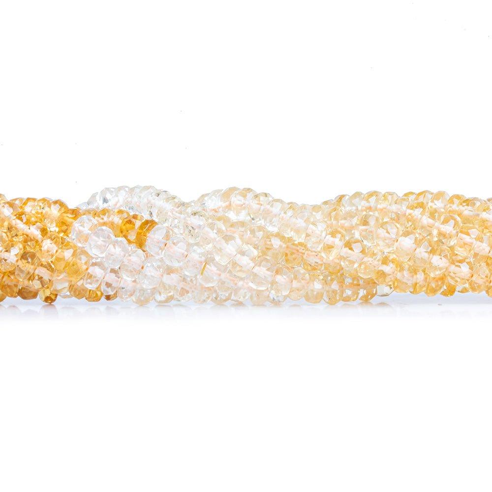 Shaded Citrine Faceted Rondelle - The Bead Traders
