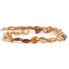 Shaded Hessonite Garnet Faceted Oval Beads 13 inch 43 pieces - The Bead Traders