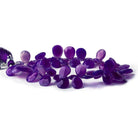 Shaded Violet Chalcedony faceted pears 8 inch 60 beads 10x7-11x9mm - The Bead Traders