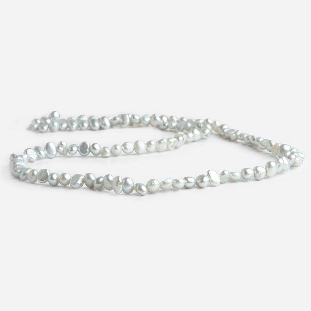Silver Baroque Freshwater Pearls 16 inch 105 pieces - The Bead Traders