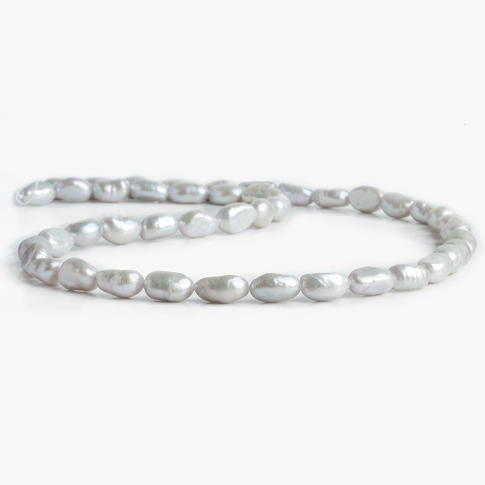 Silver Baroque Freshwater Pearls 16 inch 45 pieces - The Bead Traders