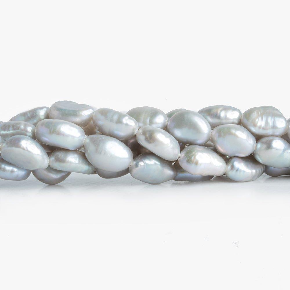 Silver Baroque Freshwater Pearls 16 inch 45 pieces - The Bead Traders