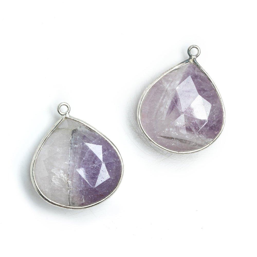 Silver Bezeled Cape Amethyst Pendants - Lot of 2 - The Bead Traders