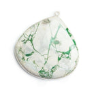 Silver Bezeled Variscite Heart Pendant - The Bead Traders