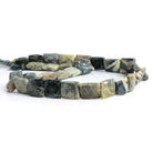 Silver Leaf Jasper Handcut Rectangles 15 inch 30 beads - The Bead Traders