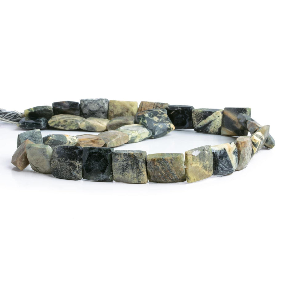 Silver Leaf Jasper Handcut Rectangles 15 inch 30 beads – The Bead