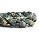 Silver Leaf Jasper Handcut Rectangles 15 inch 30 beads - The Bead Traders