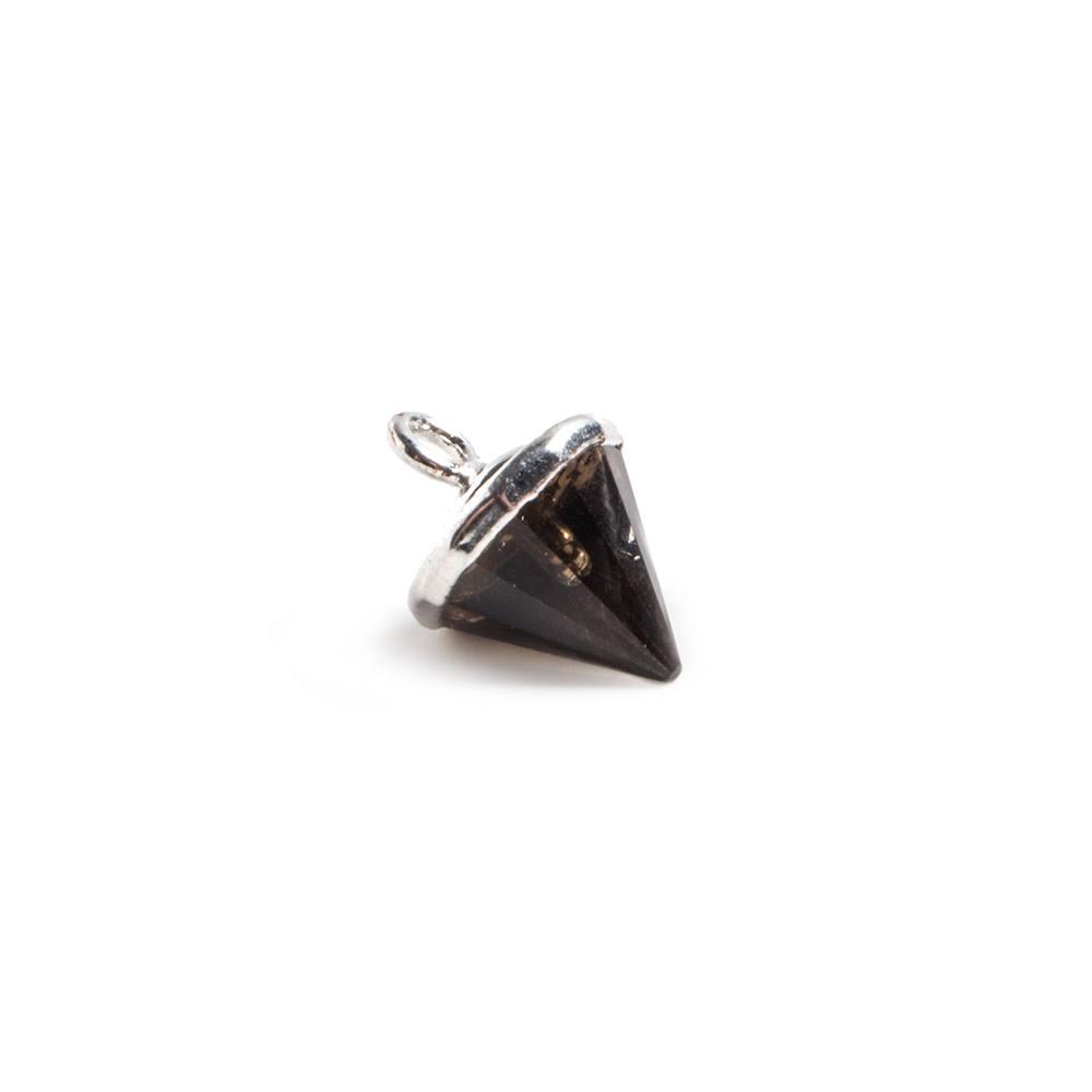 Silver Leafed Brown Quartz Pendulum Pendant 1 piece - The Bead Traders