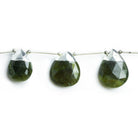Silver Leafed Idocrase Pears & Hearts 8 pieces - The Bead Traders