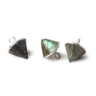 Silver Leafed Labradorite Pendulum Pendant 1 piece - The Bead Traders