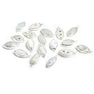 Silver Leafed Solar Quartz Marquise Pendant 1 Piece - The Bead Traders