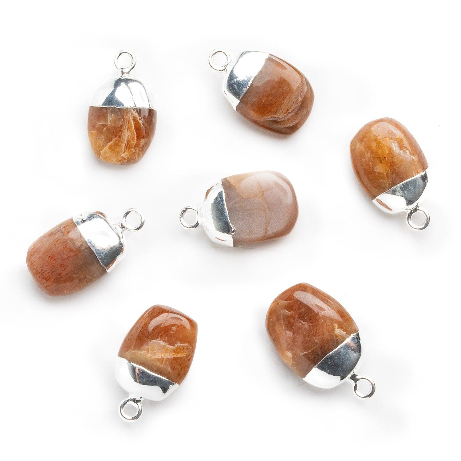 Silver Leafed Sunstone Nugget Pendant 1 Piece - The Bead Traders