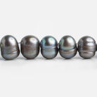 Silver Oval Freshwater Pearls 15 inch 70 pieces - The Bead Traders