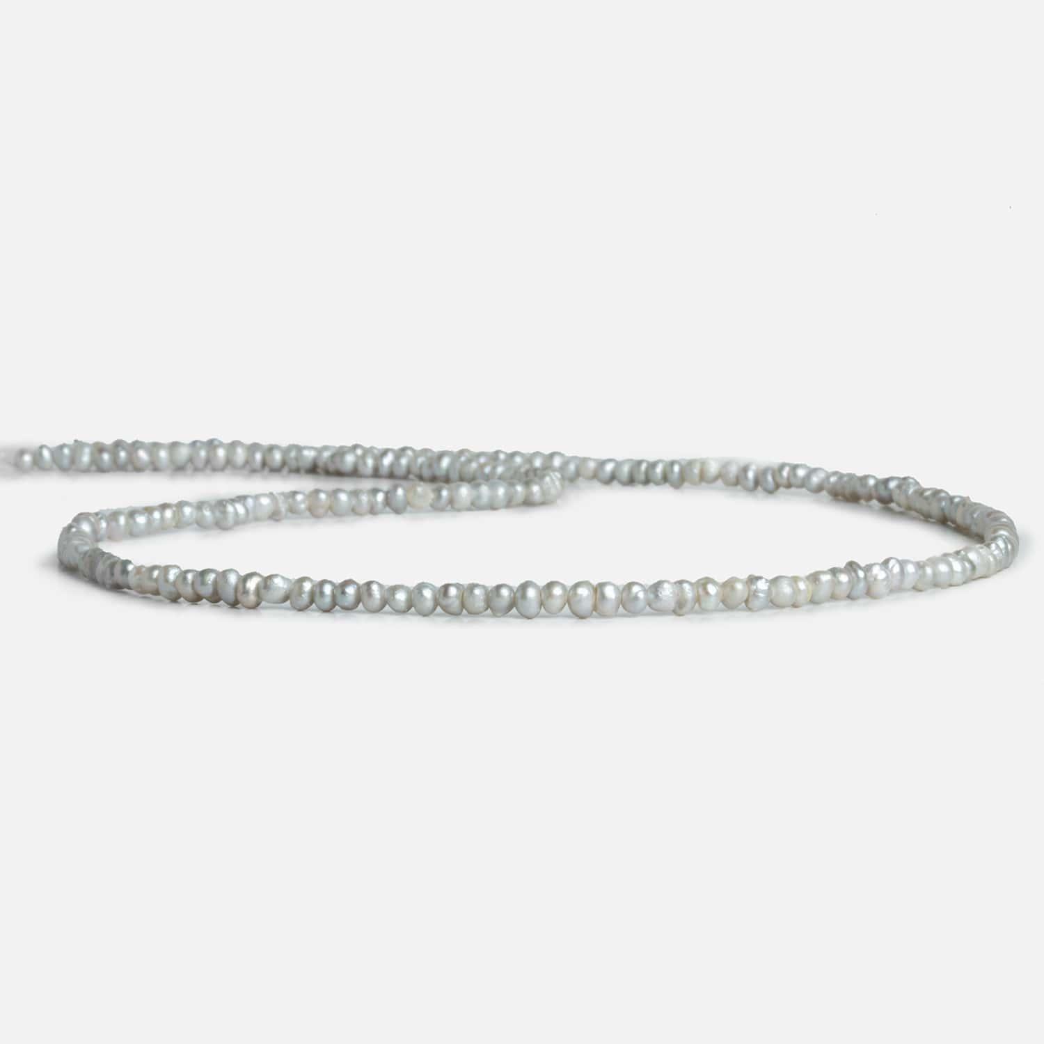 Silver Petite Baroque Freshwater Pearls 15 inch 170 pieces - The Bead Traders