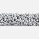 Silver Top Drilled Oval Freshwater Pearls 15 inch 160 pieces - The Bead Traders