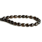 Smoky Quartz Faceted Ovals 10 inch 20 beads - The Bead Traders