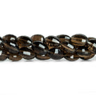 Smoky Quartz Faceted Ovals 17 inch 40 beads - The Bead Traders