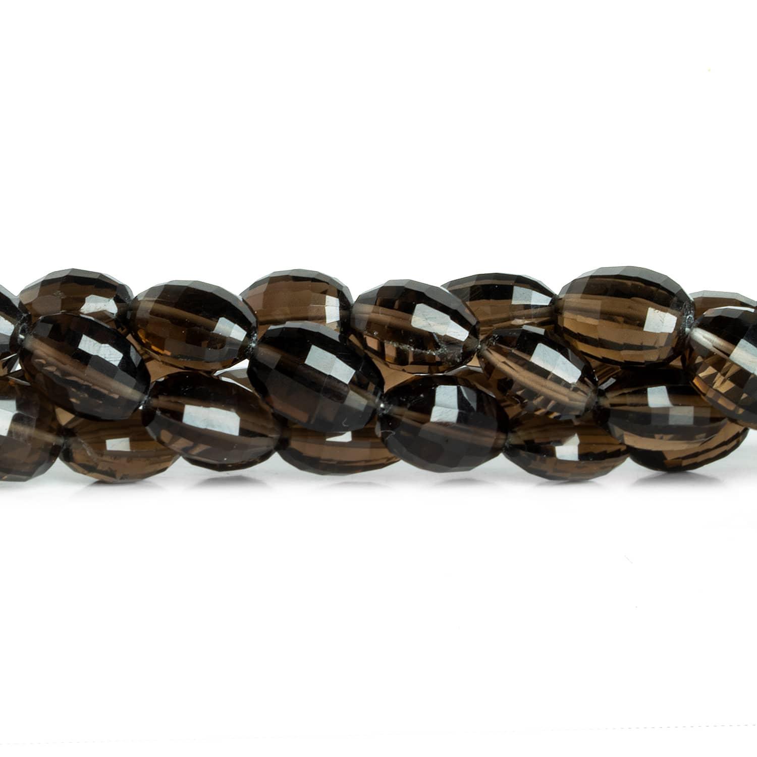Smoky Quartz Faceted Ovals 17 inch 40 beads - The Bead Traders