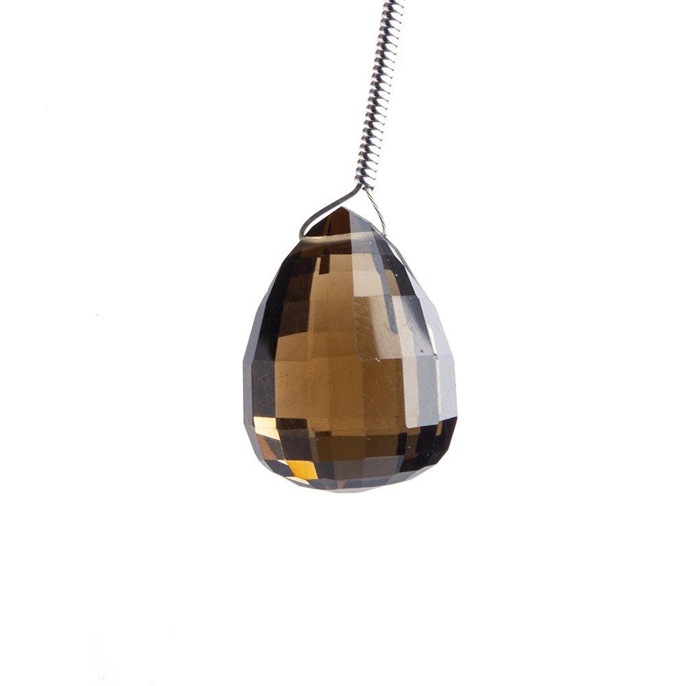 Smoky Quartz Faceted Pear Focal Bead 1 Piece - The Bead Traders